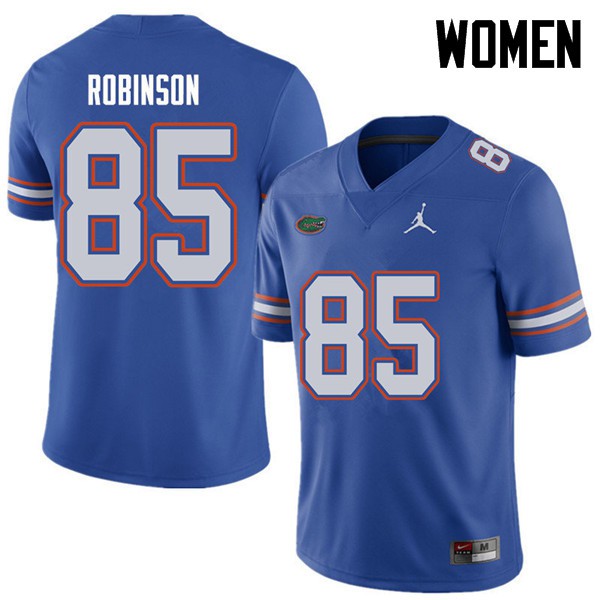 Jordan Brand Women #85 James Robinson Florida Gators College Football Jersey Royal